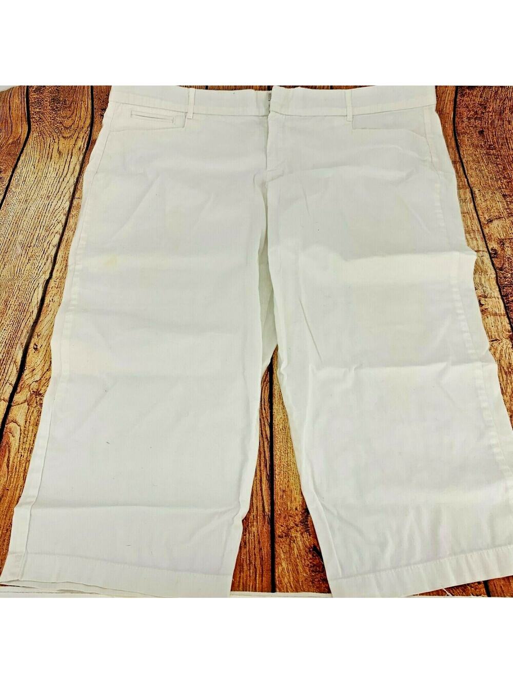 Women's Khaki Capri Cropped Pants Summer Fall Solid No Size/Brand tag